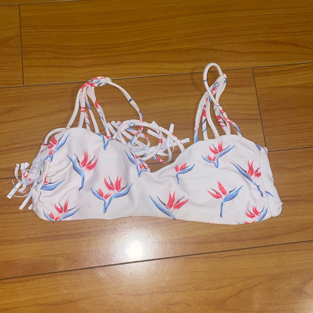 acacia bikini floral top